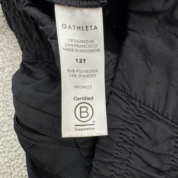 Athleta Brooklyn Jogger Pants Womens 12 Tall Black Zip Pockets Athletic 32x32 - Picture 4 of 16